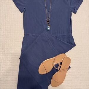 Casual Blue Jumpsuit